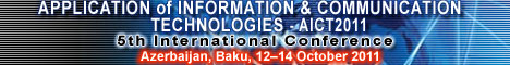 The 5th IEEE International Conference on Application of Information and Communication Technologies AICT2011