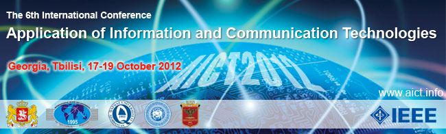 AICT2012 | 6th International Conference on Application of Information and Communication Technologies