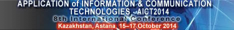 AICT2014 - The 8th International Conference on Application of Information and Communication Technologies