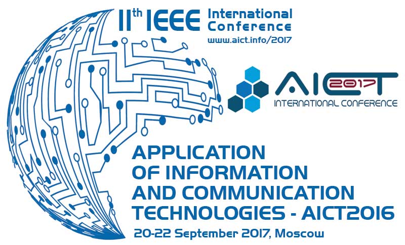 AICT2017 | 11th IEEE International Conference on Application of Information and Communication Technologies (AICT2017)